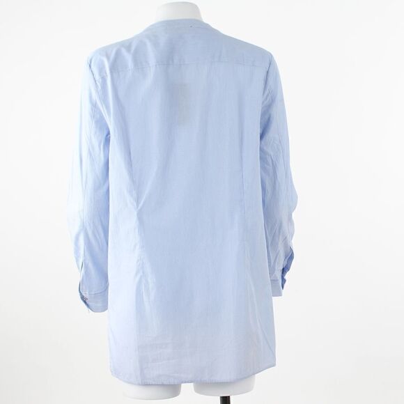 Tommy Hilfigier Blue Stripe T shirt with roll up sleeve - Picture 3 of 5